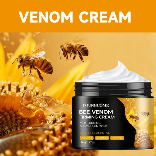 🐝✨ Premium Bee Venom Cream for Face & Neck – Collagen Boost, Skin Tightening & Natural Moisturizer (Non-Greasy)