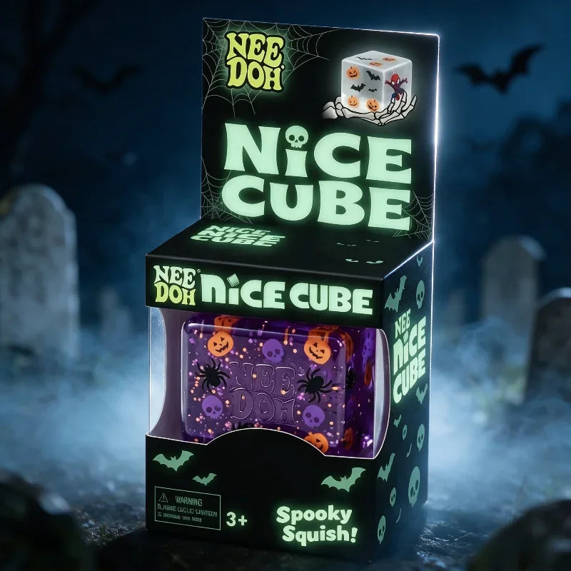 NeeDoh Halloween Sensory Toy – Spider & Pumpkin Squishy