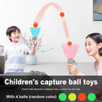 🎯⚽ Pop-Pass-Catch Ball Game for Kids – Indoor & Outdoor Active Play Set with 2 Catch Launchers & 4 Balls