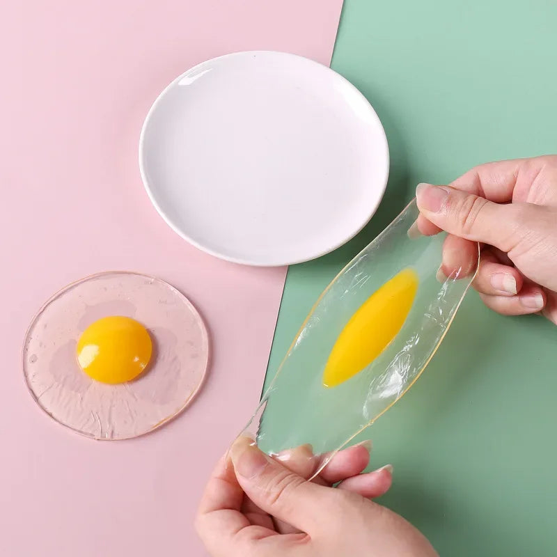 Funky Egg Squishy Ball – Clear Splat Sensory Fidget Toy
