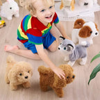🐶🎶 Baby Walking & Barking Plush Puppy Toy – Interactive Electronic Pet with Tail Wagging | Montessori Toy for Toddlers & Kids