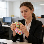 Rainbow Cake Squishy Toy – Slow-Rebound Sprinkle Cake Stress Ball