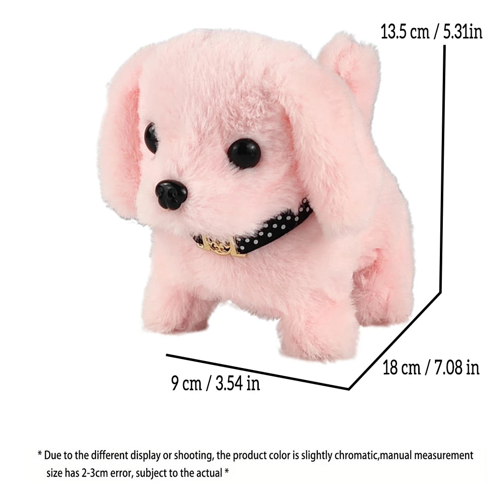 🐶🔋 Pet Companion Plush Puppy Toy – Battery Operated Interactive Dog That Walks, Barks & Wags Tail