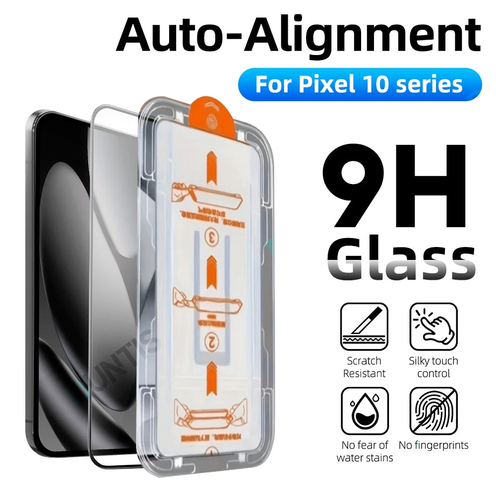 9H Tempered Glass Screen Protector with Dust-Free Install Box for Google Pixel