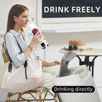 🥤✨ Portable Blender Fruit Juicer 450ml 🍓 | Wireless USB Rechargeable Mini Blender ⚡ | Stainless Steel Blade for Travel & Fitness Use 💪🚶‍♀️