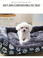 🛋️🐾 Winter Plush Pet Bed Sofa – Cozy Dog & Cat Mat