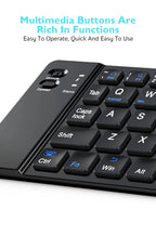 ⌨️📱 Dormin Folding Bluetooth Keyboard – Portable Silent Wireless