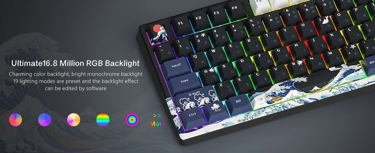 🔥⌨️ Wired Mechanical Gaming Keyboard with OLED Display – Hot-Swap RGB