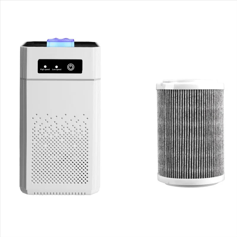 🌬️✨ HOMEFISH USB Portable Air Purifier | Mini Air Cleaner with Aromatherapy 🌿 | Smoke & Odor Filter with Replaceable Filter for Home, Car & Kitchen