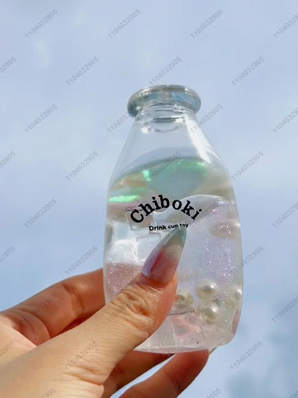 Geometric Milk Bottle Squishy Stress Ball – ASMR Sensory Fidget Toy