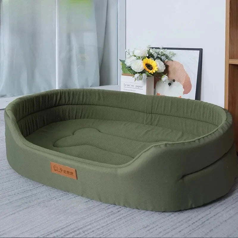 🐾🛏️ Winter Fluffy Dog Cushion Sofa Bed – Large & Medium Pets