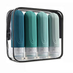 ✈️🧴 3oz Silicone Travel Cosmetic Bottles Set | Leakproof Refillable Shampoo, Lotion & Conditioner Containers (Multicolor)