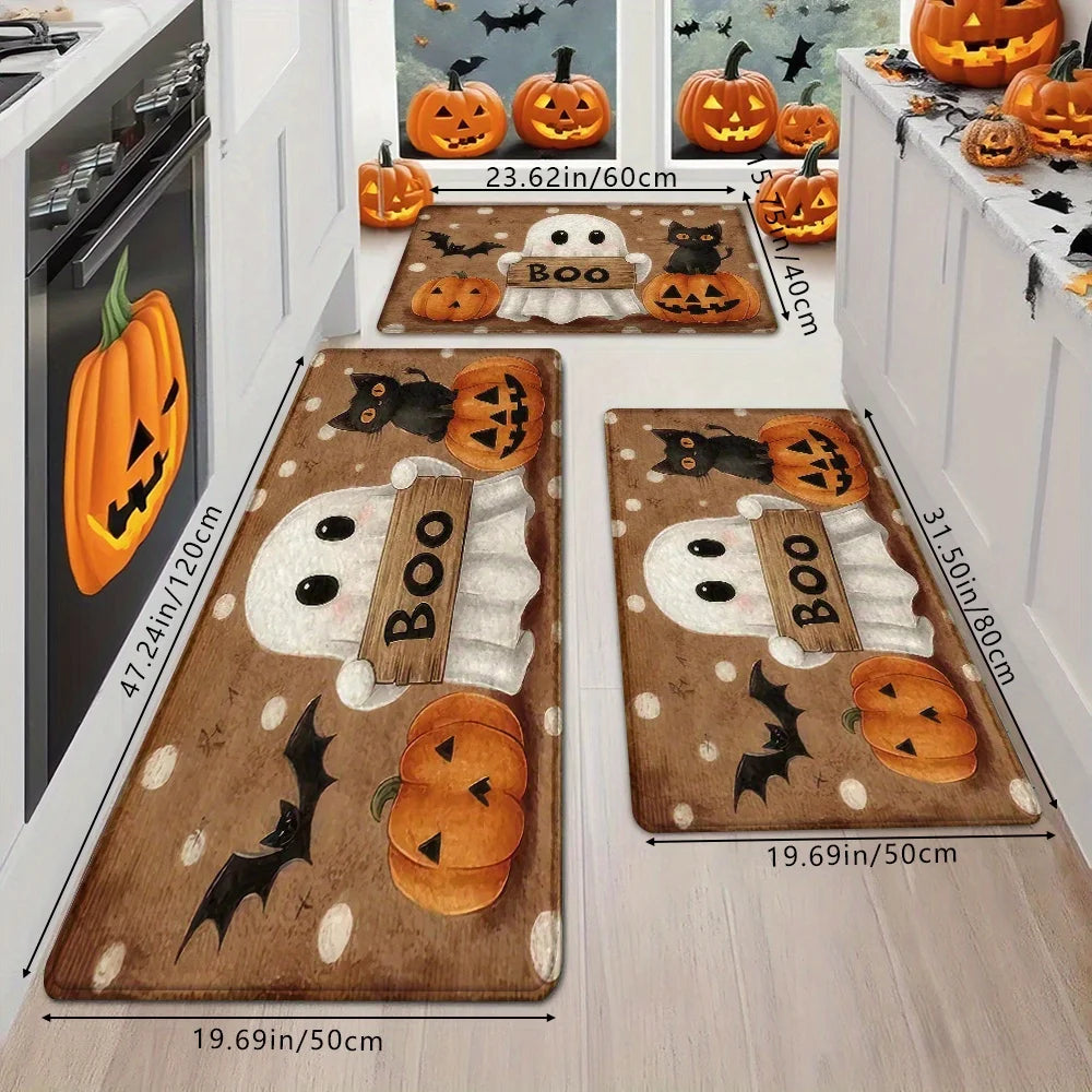 Halloween Pumpkin Ghost Rug – Cute Spooky Home Décor