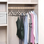 👔✨ 10pcs Non-Slip Coated Metal Suit Hangers | Heavy-Duty Traceless Shirt Hangers 🧥 | Simple & Multifunctional Closet Hangers