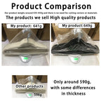 👗✨ 10pcs High-End Velvet Clothes Hangers | Non-Slip Flocked Felt Solid Hangers 🖤 | Heavy-Duty Slim Wardrobe Hangers