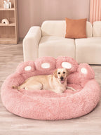 🛋️❄️ Fluffy Winter Dog Bed – Warm Pet Sofa Basket