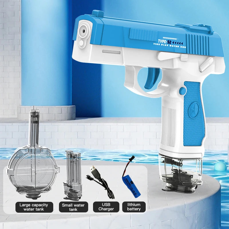 💦⚡ M416 Electric Water Gun – Full Automatic Water Pistol for Summer Beach & Outdoor Fun | Kids, Teens & Adults