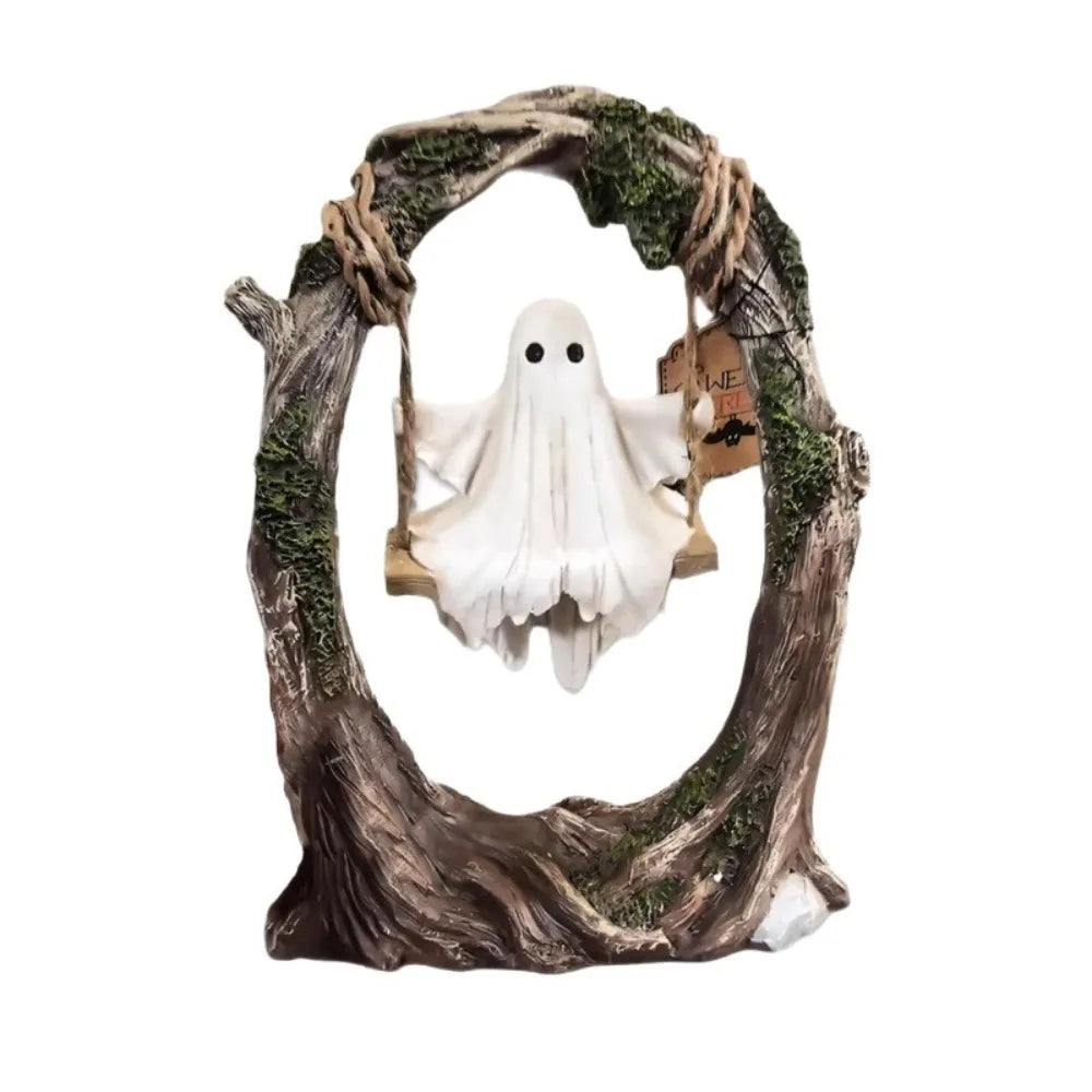 Swinging Ghost Ornament – Spooky Halloween Décor