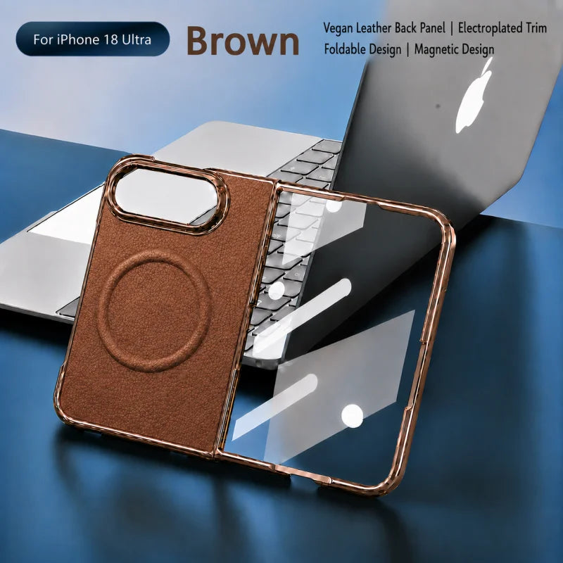 Litchi Skin Magnetic Phone Case – Dopamine Style Shockproof Cover