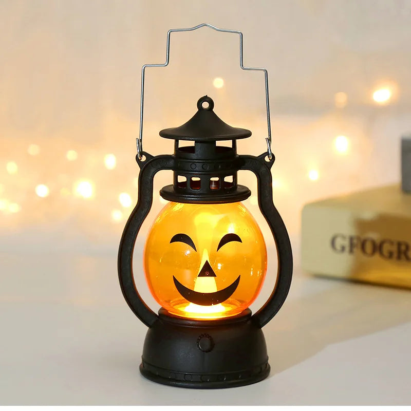 Halloween LED Pumpkin Lantern – Spooky Hanging Décor