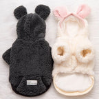 Warm Plush Pet Dog Jacket Coat Bear Pattern Dog Clothes Winter Puppy Costumes