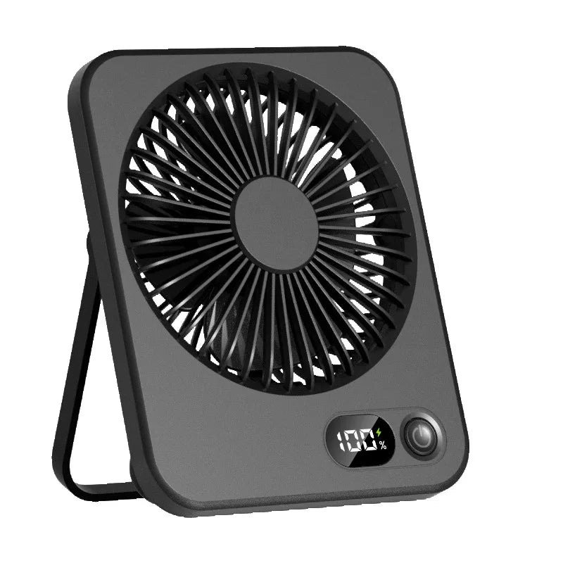 🌬️📱 Xiaomi Portable Desk Fan – 5 Speeds Ultra Quiet with Power Display
