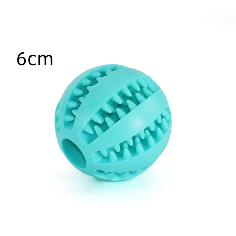 Natural Rubber Dog Chew Toy Ball – Extra-Tough Interactive Treat & Tooth Cleaning Ball 2