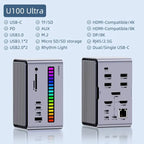 🚀💻 Hagibis USB-C Docking Station – Dual HDMI + M.2 SSD Enclosure (U100 Series)