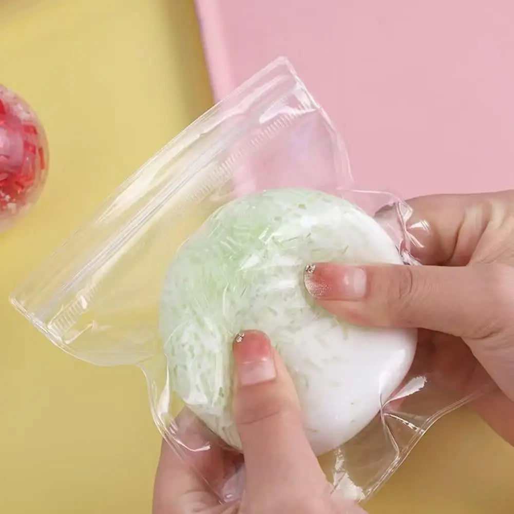 Handmade Ribbon Stress Ball – Soft Squeeze Squishy Fidget Toy