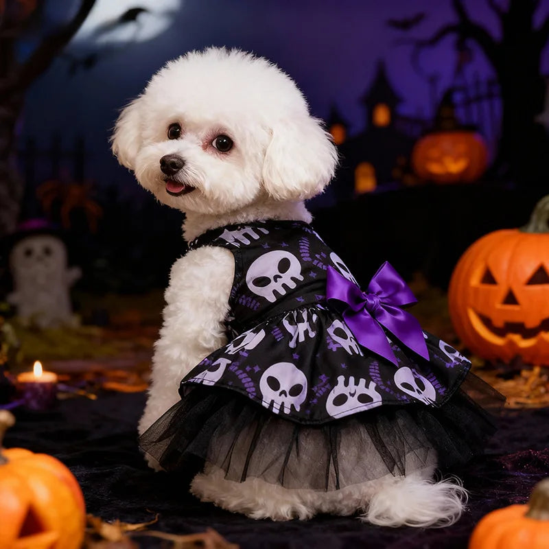 Halloween Witch Costume Set – Cape & Hat for Cats & Dogs