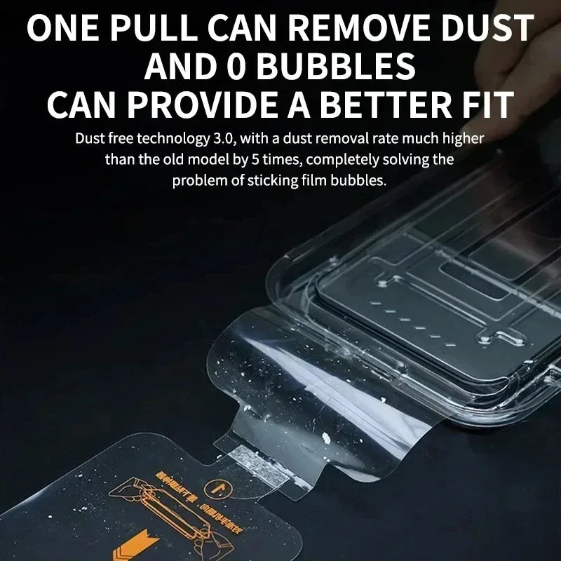 5PCS 8K HD Tempered Glass Screen Protector – Auto Dust Removal
