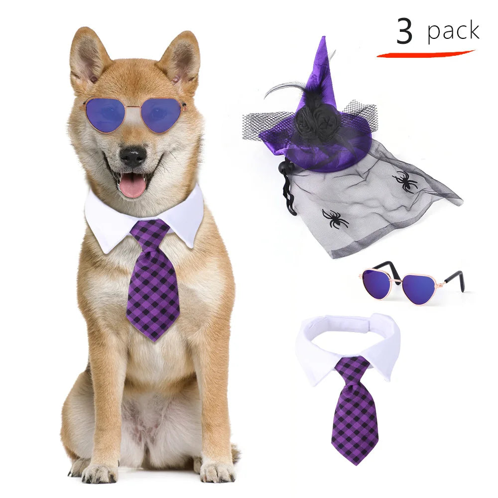 Halloween Pet Scarf – Pumpkin & Ghost Adjustable Collar