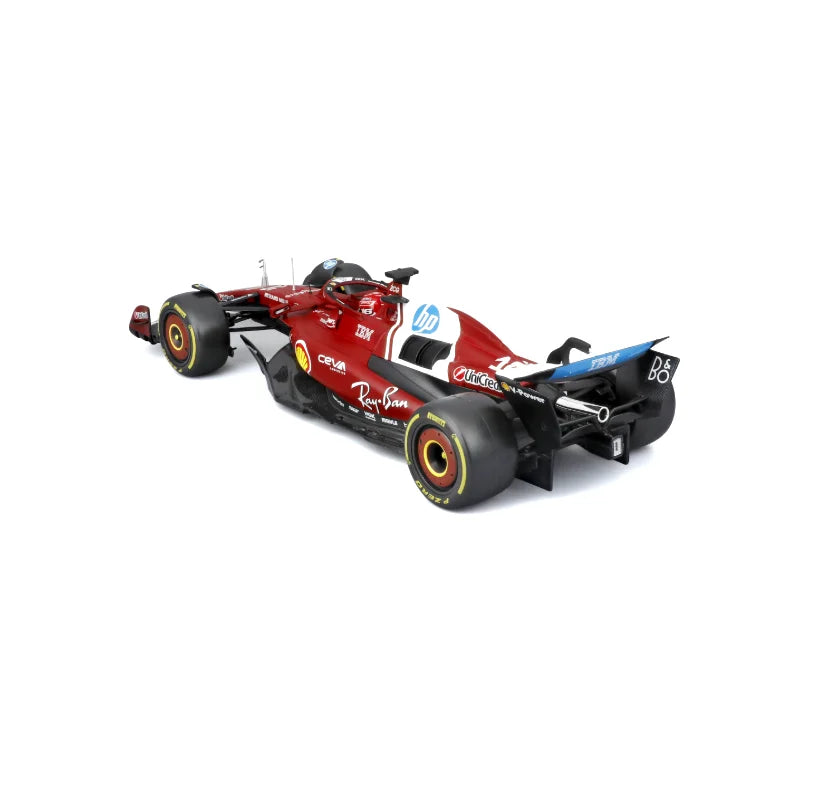 2025 SF25-#44 #16 Bburago 1:18 SF24 F1 Racing / SF23 F1 Ferrari Las Vegas #16 Sainz Static Car Model Vehicles Alloy Toy