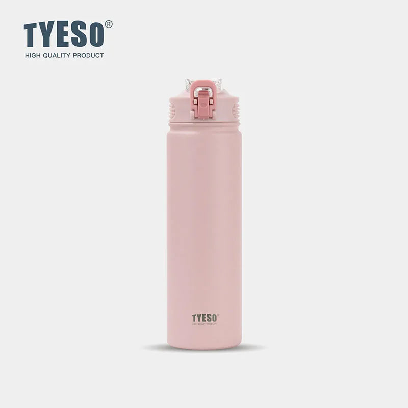 TYESO Thermos Bottle 600ML / 750ML – Stainless Steel Insulated Straw Water Bottle 💧✨