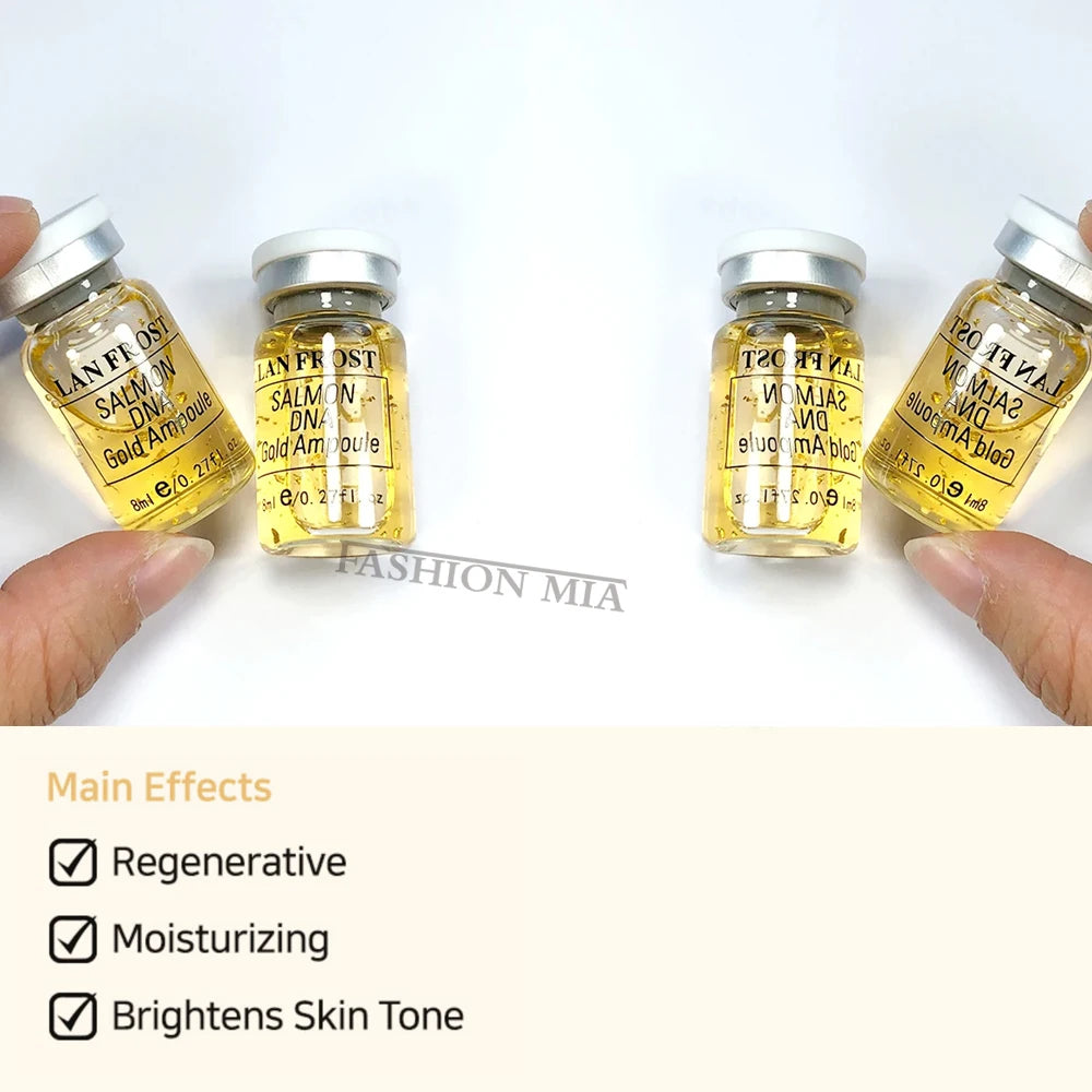 ✨💎 Korean Salmon DNA Gold Ampoule BB Cream – Glow Brightening, Whitening & Rejuvenating Moisturizing Face Care (8ml)