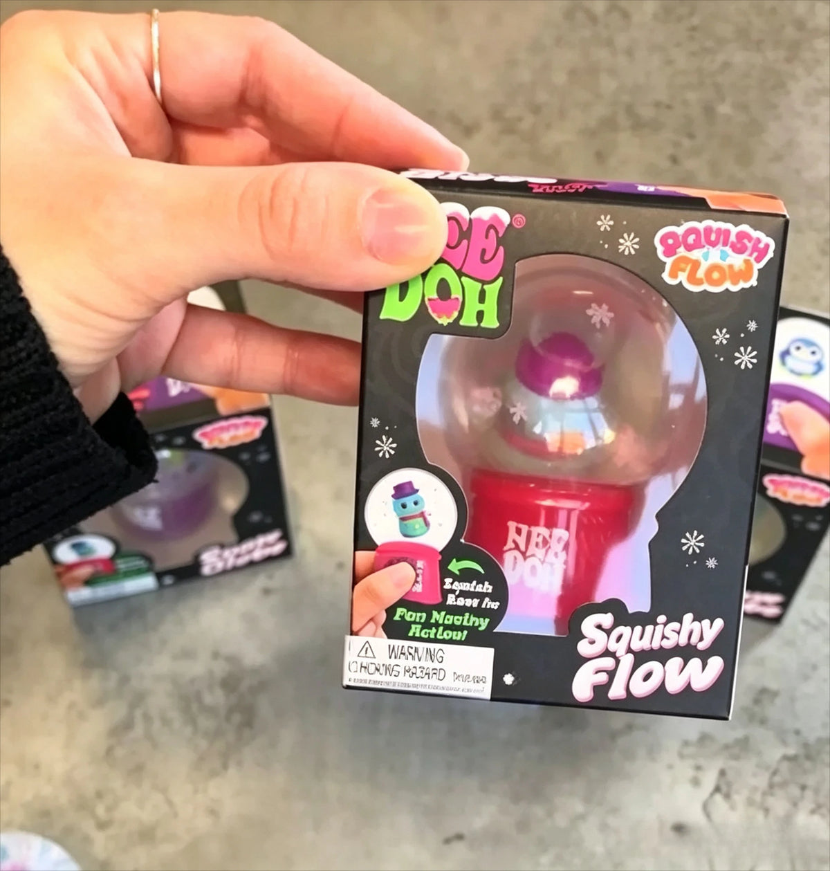 Snow Globe Fidget Squeeze Toy – Sensory Stress Relief Fidget