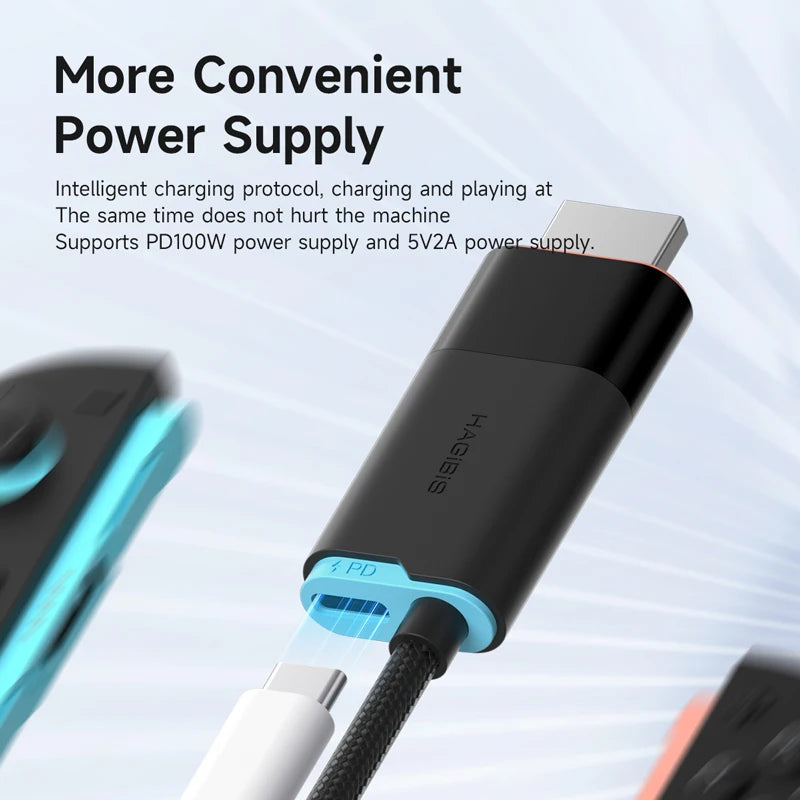🎮🔗 Hagibis Switch 2 Dock – 4K@60Hz USB-C to HDMI with 100W PD