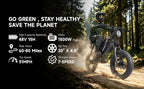 1500W Mountain Electric Bike 48V 15Ah Lithium Battery 20" Fat Tire Adult eBike, 31 MPH Max Speed, 65 Mile Range, Shimano 7-Speed