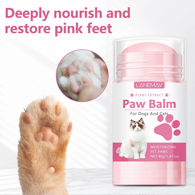 40g Cats Paw Protector Cream Cat Nose And Paw Balm Pet Feet Moisturizer Foot Cream For Dog Crack Feet Repair Pet Accessories