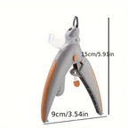 ✂️🐶🐱 Pet Nail Clippers with LED Light – Polishing & Cleaning Kit
