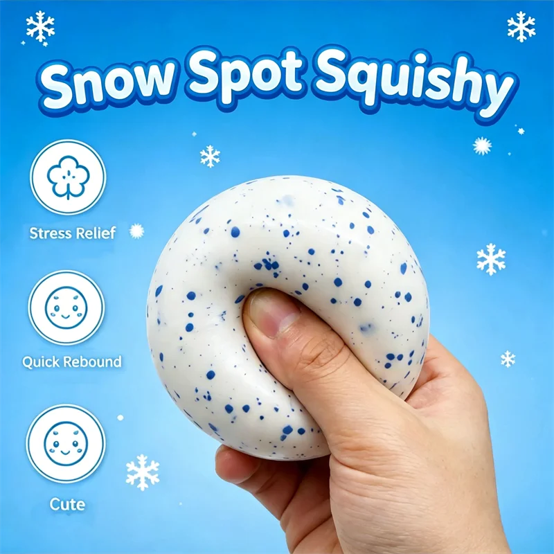 NeeDoh Snow Ball Crunch – Quick-Rebound Sensory Fidget Toy