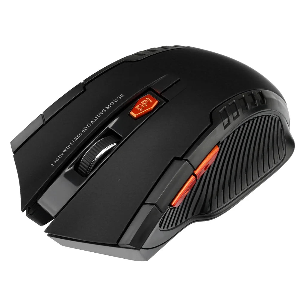 🖱️⚡ 2.4G Wireless Mouse 1600DPI – 6 Button Optical Gamer Mouse