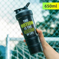 🥤💪 Protein Shaker Cup 400/600/650ml – Leakproof with Metal Stirrer