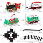 Christmas Electric Train Set – Santa Holiday Train with Lights