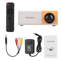 📽️✨ Mini LED Projector Portable Video Projector 🎬 | Supports 720P & 1080P 💎 | Built-in Speaker 🔊 & Remote Control 🎮 | HD / AV / USB / 3.5mm Audio 📱💻