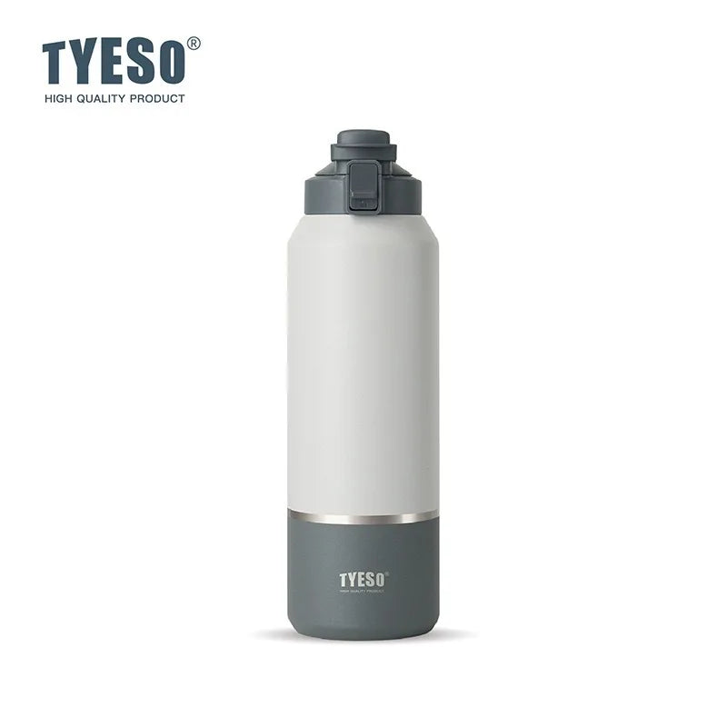 TYESO Large Capacity Insulated Water Bottle – Leakproof Travel Mug with Handle 💧✨