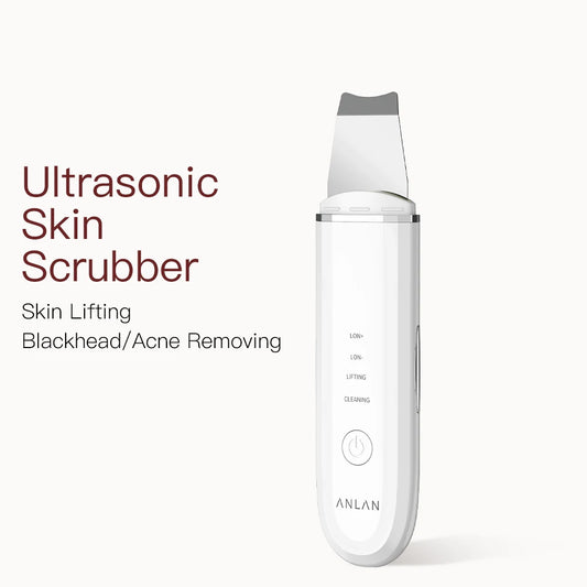 ✨🧖‍♀️ ANLAN Ultrasonic Skin Scrubber 💎 | Deep Cleaning Peeling Shovel Facial Cleaner 🫧 | Ultrasonic Face Lifting & Skin Care Device