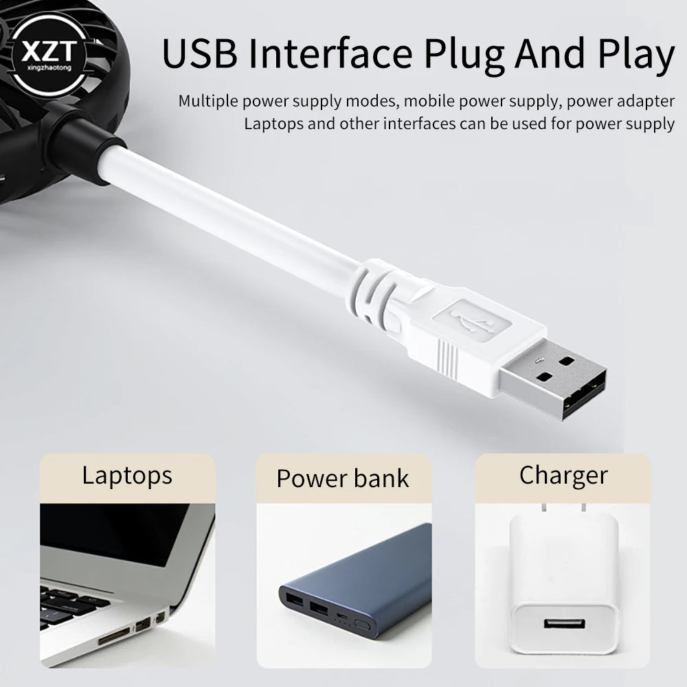 🌬️🔌 Creative Mini USB Fan – Plug & Play Portable Cooling