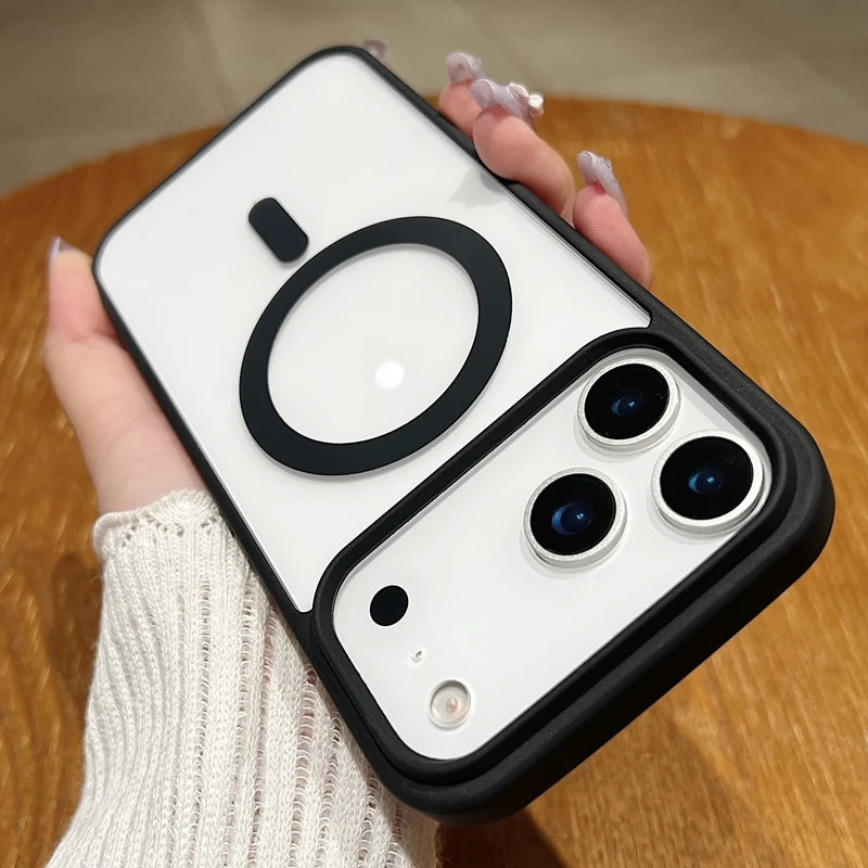 Clear Magnetic MagSafe Case for iPhone 17 / 17 Air / 17 Pro Max 📱 | Shockproof, Slim & Anti-Scratch Candy Color Cover