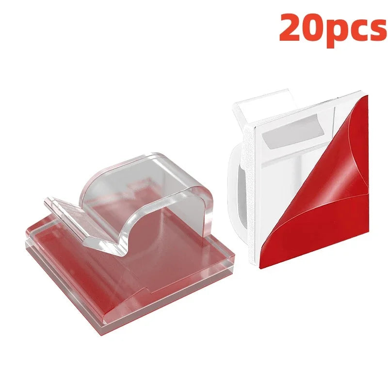 🔌📎 10/50PCS Cable Management Clips – Wire Organizer & Cord Holder